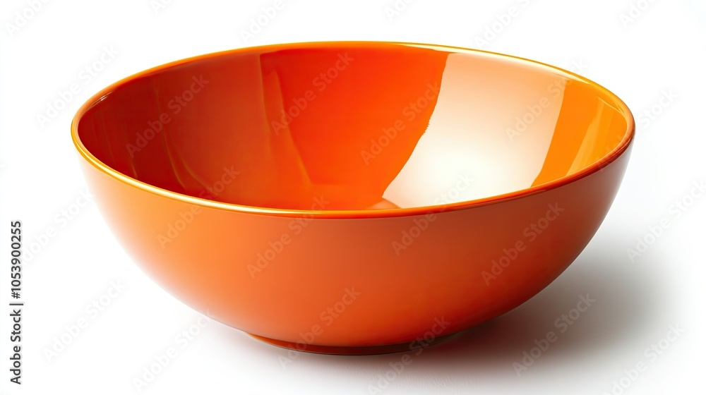 Ceramic salad bowl with a glossy finish, isolated on a white background, ideal for a clean, contemporary kitchen look. Ceramic salad bowl with a glossy finish, isolated on a white background, ideal for a clean, contemporary kitchen look.