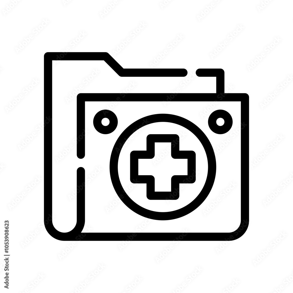 Obraz premium medication icon line icon