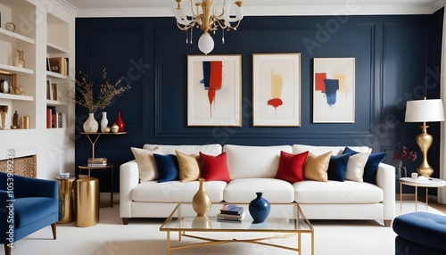 Photo interior modern design room 3d illustration