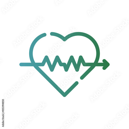 heartbeat gradient icon