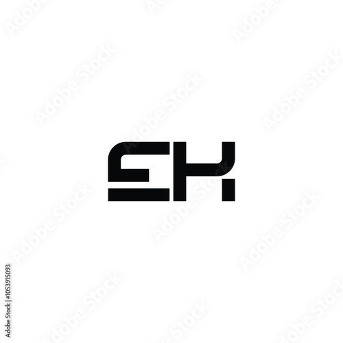 EK monogram logo design letter text name symbol monochrome logotype alphabet character simple logo