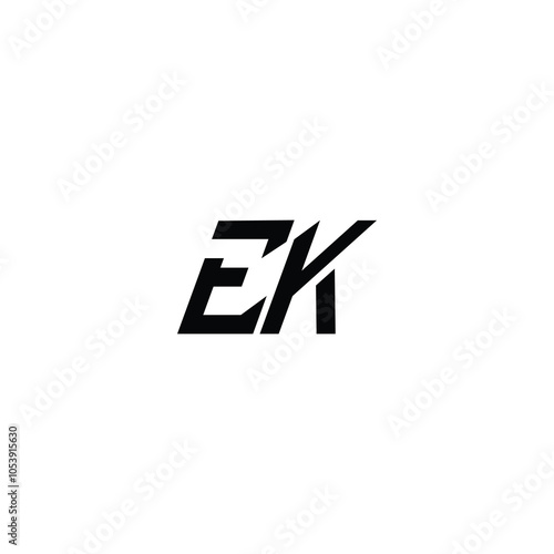 Wallpaper Mural EK monogram logo design letter text name symbol monochrome logotype alphabet character simple logo Torontodigital.ca