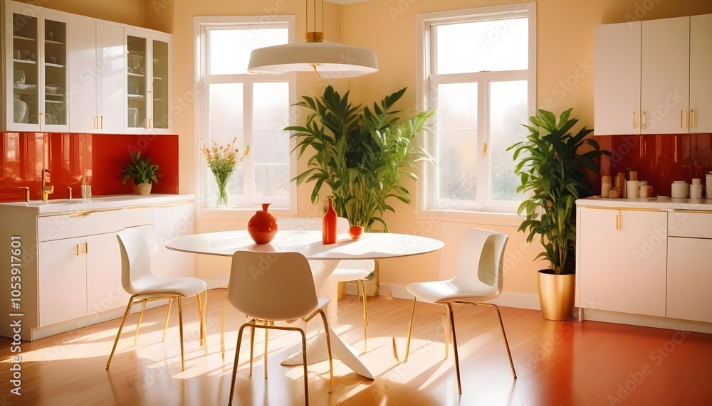 Fototapeta premium Photo interior modern design room 3d illustration