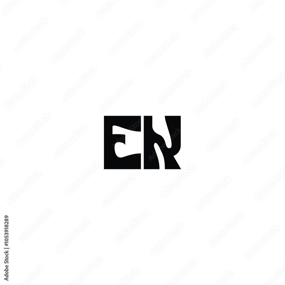 Obraz premium EK monogram logo design letter text name symbol monochrome logotype alphabet character simple logo