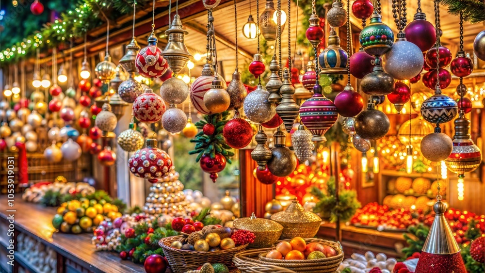 Obraz premium Christmas toys on display