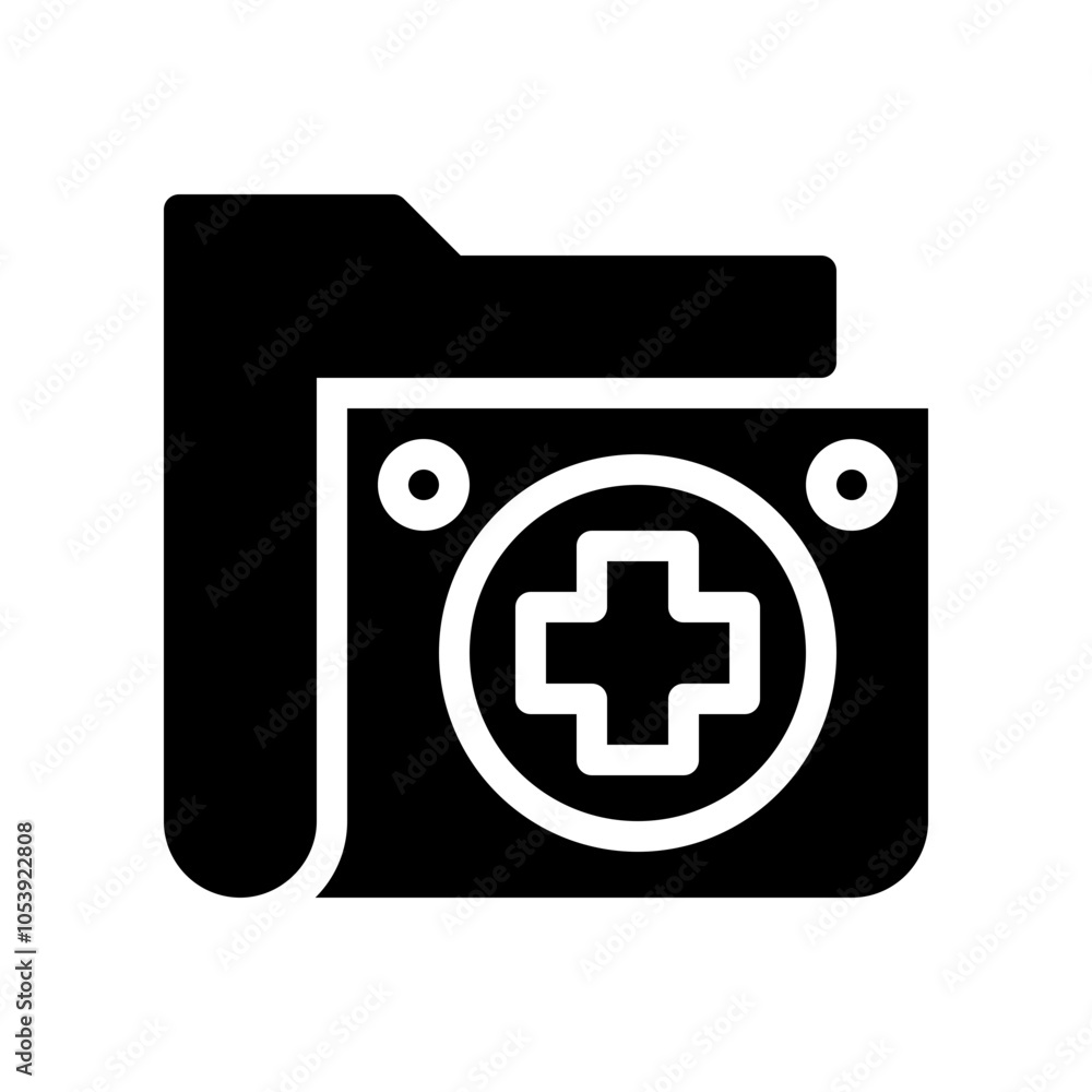 Fototapeta premium medication icon glyph icon