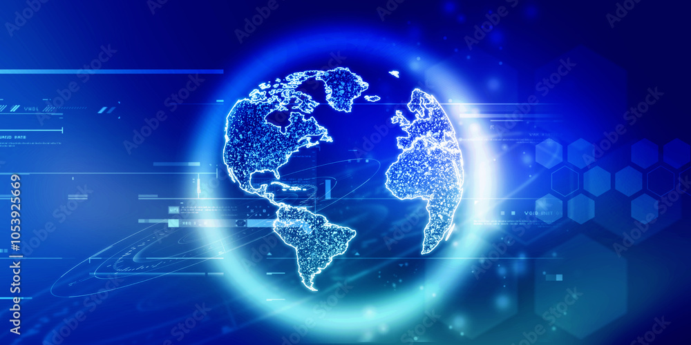 2d illustration world map abstract background
2d illustration world map abstract background