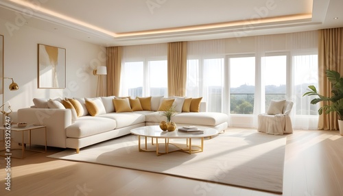 Photo interior modern design room 3d illustration