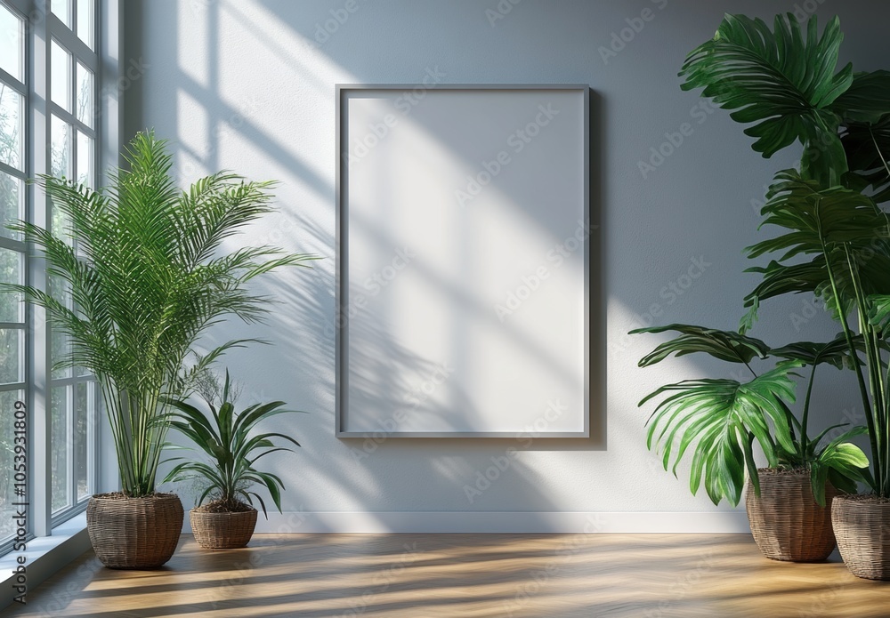 Blank Wall Mockup. Blank Wall Mockup.