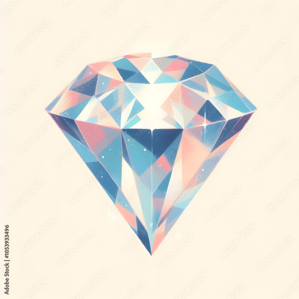 4월의 탄생석 다이아몬드, 파스텔화 (April's Birthstone Diamond, Pastel Painting) 4월의 탄생석 다이아몬드, 파스텔화 (April's Birthstone Diamond, Pastel Painting)