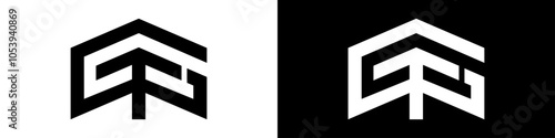 letter T G logo design, G T, monogram letter tg, icon g t, t g that can be edited, symbol, letter, typography, graphic, illustration, lettering, identity
