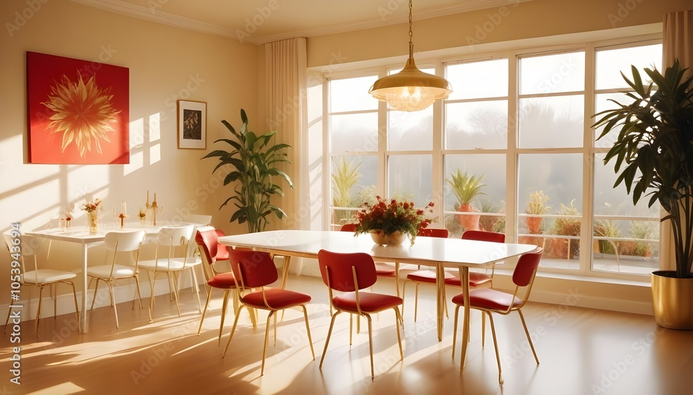 Fototapeta premium Photo interior modern design room 3d illustration