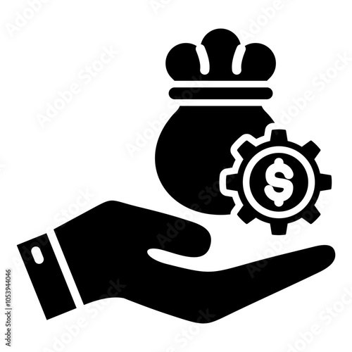 Wealth Management Glyph Icon