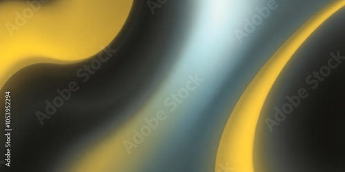 Abstract background with yellow, blue, and black colors. photo