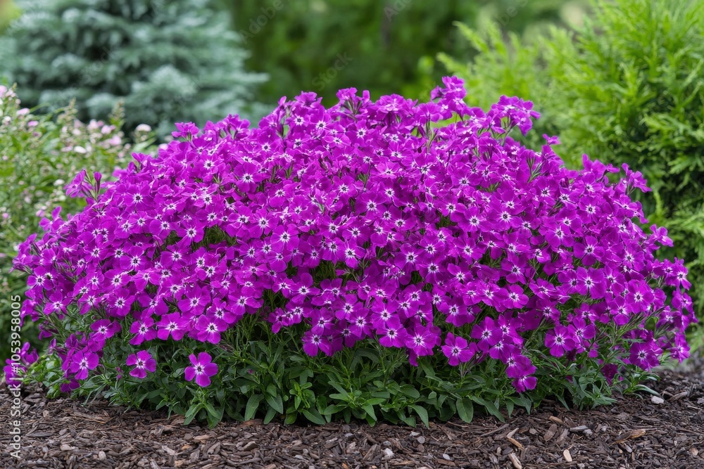 Obraz premium Phlox Beauty: Vivid Summer Blossoms in the Garden