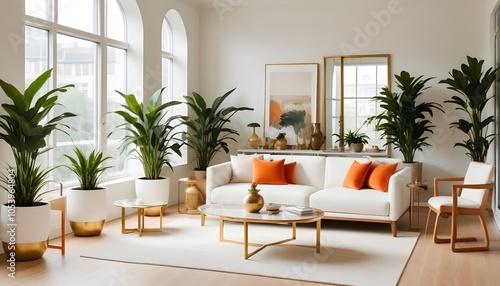 Photo interior modern design room 3d illustration