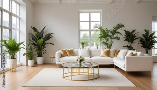 Photo interior modern design room 3d illustration