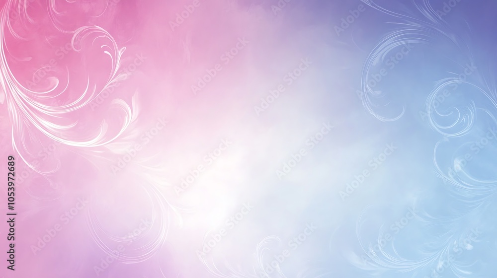 Abstract background with pink and blue colors and white swirls. Abstract background with pink and blue colors and white swirls.
