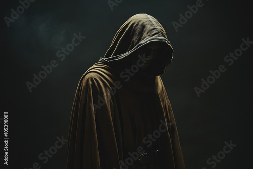 Mysterious Figure in Dark Cloak photo