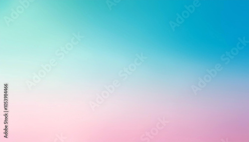 Serene Pastel Gradient: A Dreamy Blend of Pink, Teal, and Mint Hues. Perfect for backgrounds or designs. photo