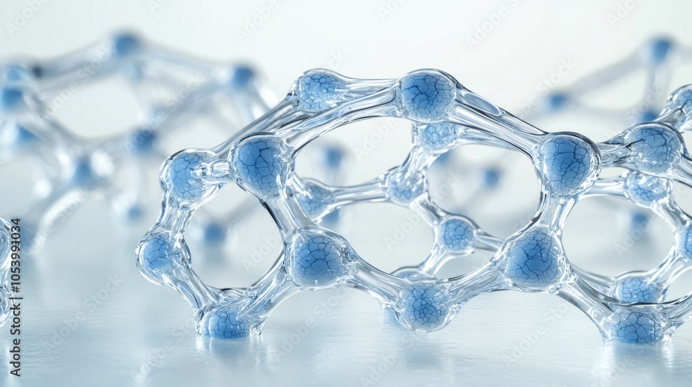 Abstract Neural Network Representation in Blue Patterns Abstract Neural Network Representation in Blue Patterns