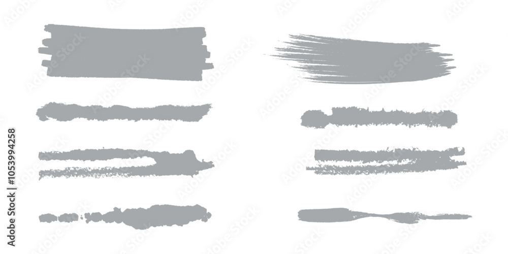 Set of wavy horizontal lines. Set of marker hand drawn line borders and doodle design elements. Hand drawn paint brush strokes lines. Vector isolated on Set of wavy horizontal lines. Set of marker hand drawn line borders and doodle design elements. Hand drawn paint brush strokes lines. Vector isolated on