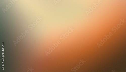 Abstract background, color Bisque gradient background with light leak and grainy texture.