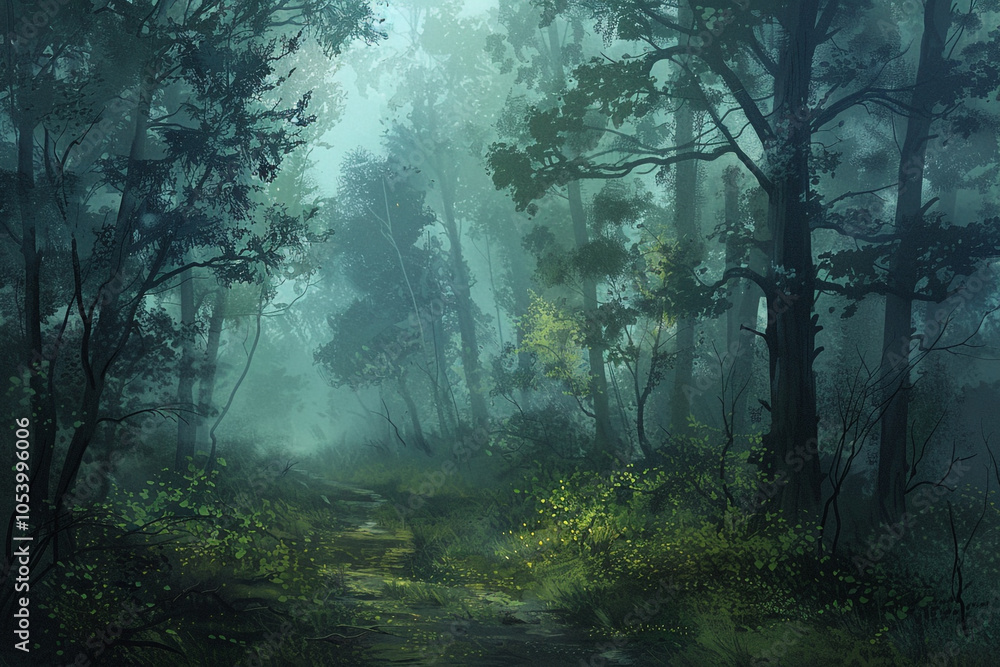Fototapeta premium Mysterious Forest Path