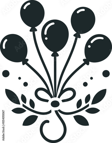 Balloons on a String Silhouette Icon
ChatGPT