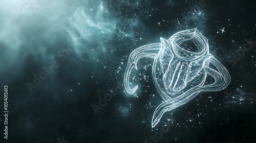 Exploring the mystical realm an abstract representation of cosmic energy in an ethereal setting