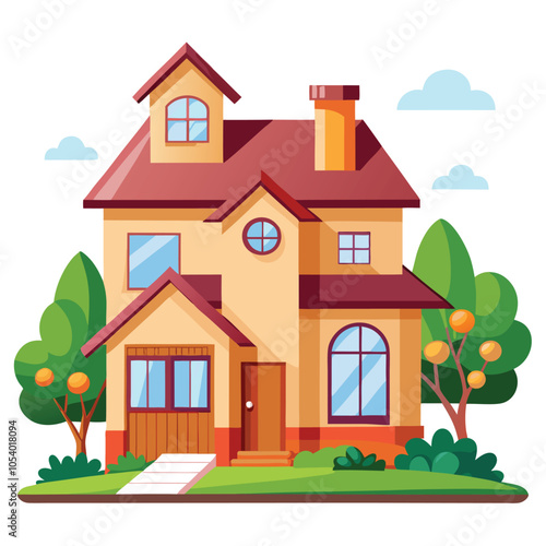 House vector illustration.