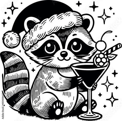 Raccoon, Feral Raccoon, Drink Raccoon, Raccoon Vector