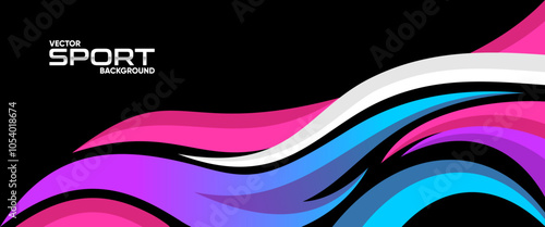 Abstract Car/jersey sticker design vector. Graphic abstract racing/gamer background design for vehicle wrap, jersey, racing car, rally, adventure and livery