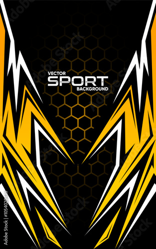 Abstract Car/jersey design vector. Graphic abstract racing/gamer background design for vehicle wrap, jersey, racing car, rally, adventure and livery