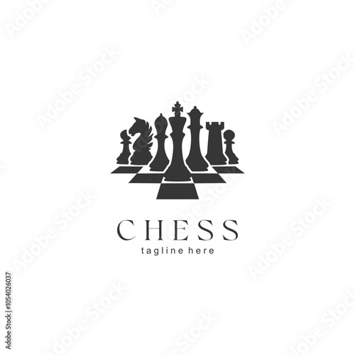 Premium Vector | Classic Chess vintage logo label idea. Chess logo design template