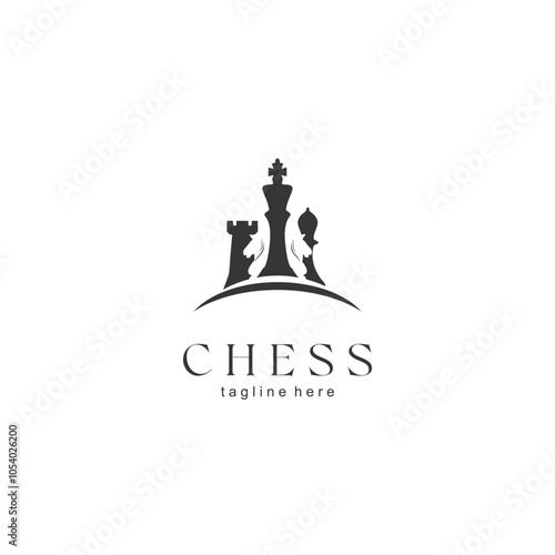 Premium Vector | Classic Chess vintage logo label idea. Chess logo design template