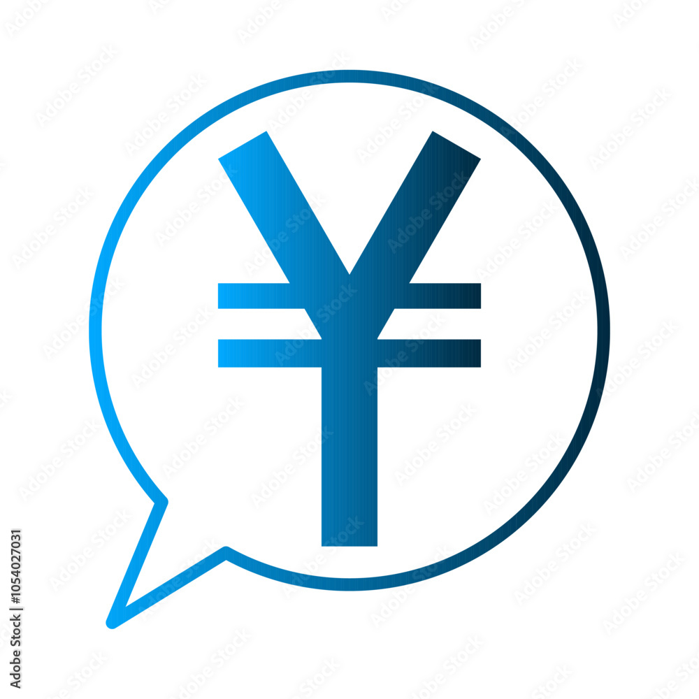 Obraz premium Yen icon template