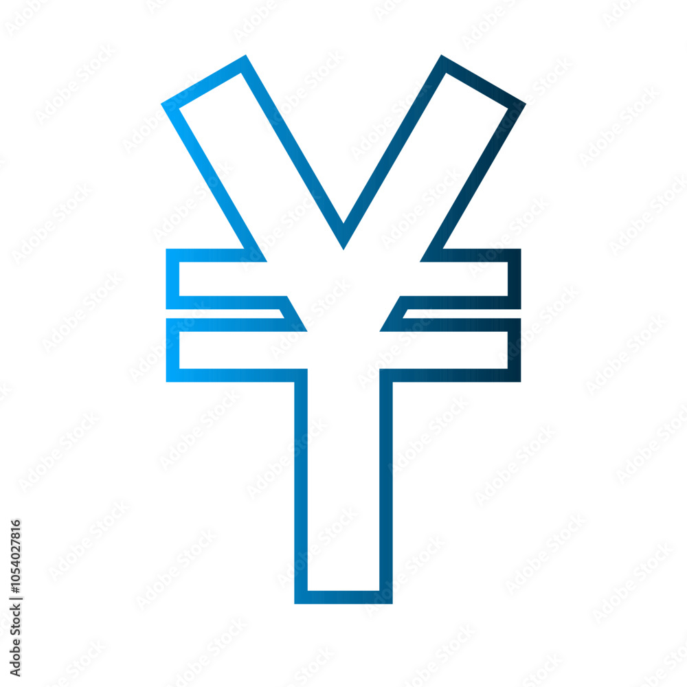 Obraz premium Yen icon template