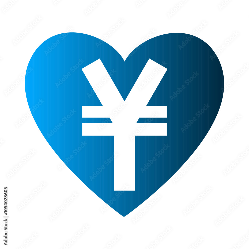 Obraz premium Yen icon template