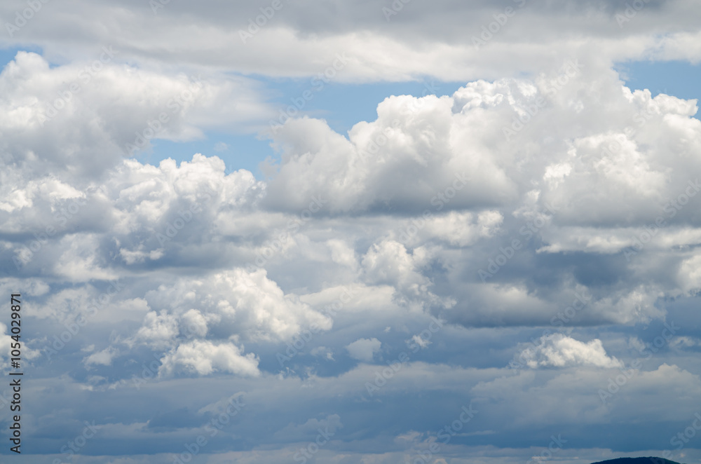 Fototapeta premium Bright sky with a lot of clouds