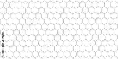 Vector geometric seamless texture symbol. Hexagon, bees hive cells pattern. Bee honey shapes. Abstract pattern with hexagonal white and gray technology line paper background.   Stylish grid texture. 