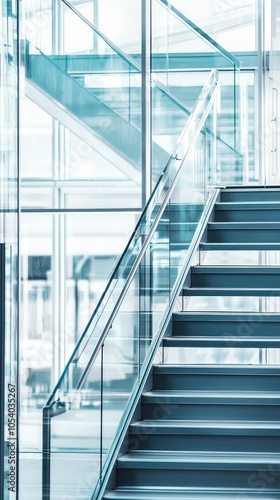 Contemporary Glass Staircase in Modern Home Design