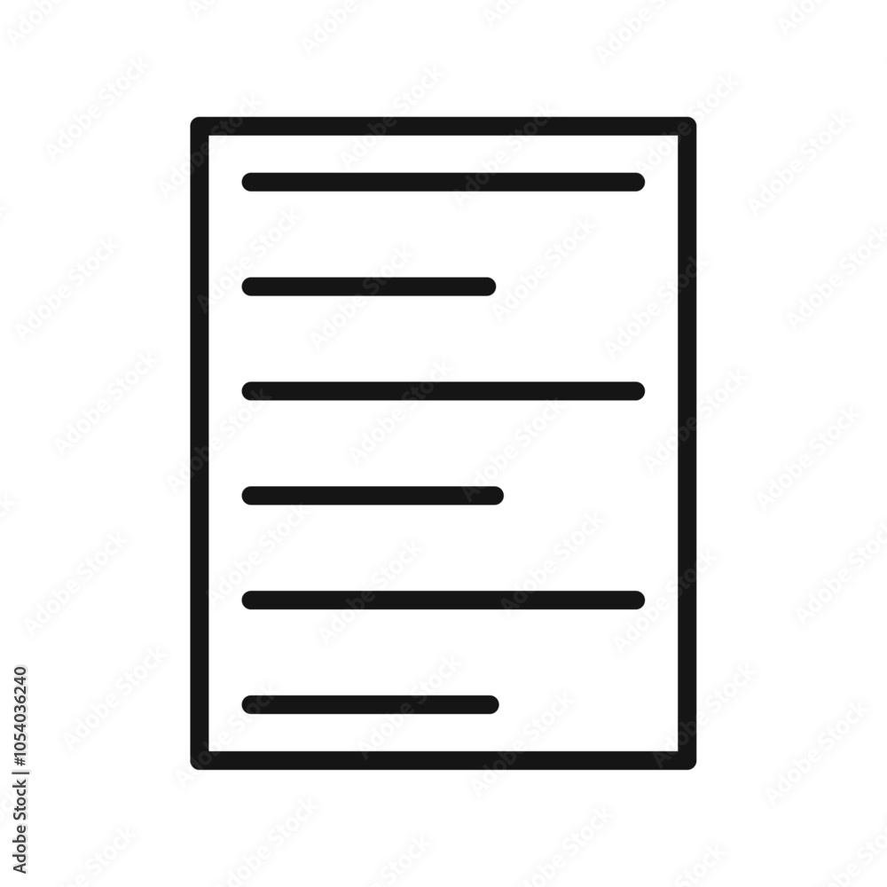 Align left icon outline collection or set in black and white Align left icon outline collection or set in black and white