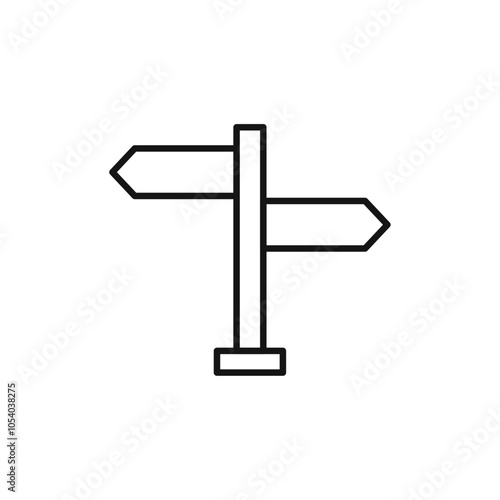 Directions icon outline collection or set in black and white