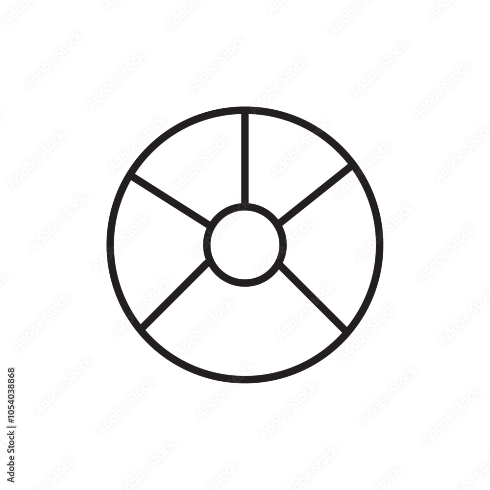 Donut chart icon outline collection or set in black and white Donut chart icon outline collection or set in black and white