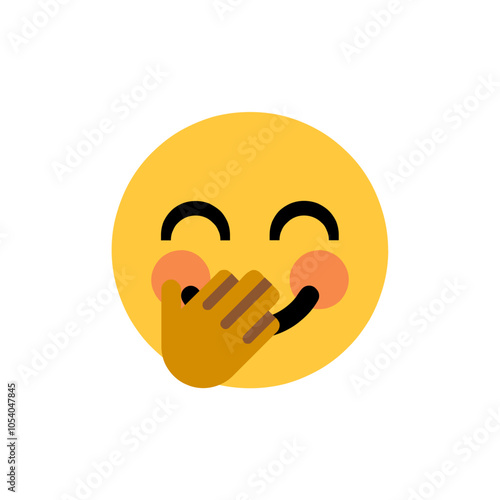 Face with Hand Over Mouth Emoji
