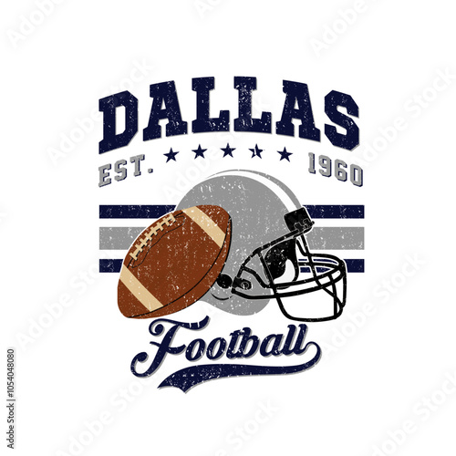 DALLAS FOOTBALL VECTOR DESIGN
