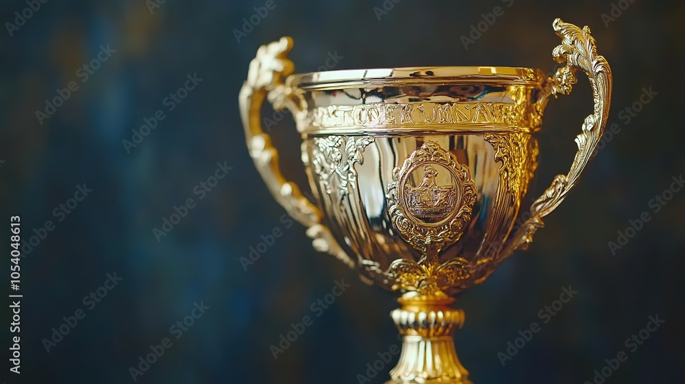 Champion golden trophy for winner background. Success and achievement concept. Sport and cup award theme. Champion golden trophy for winner background. Success and achievement concept. Sport and cup award theme.