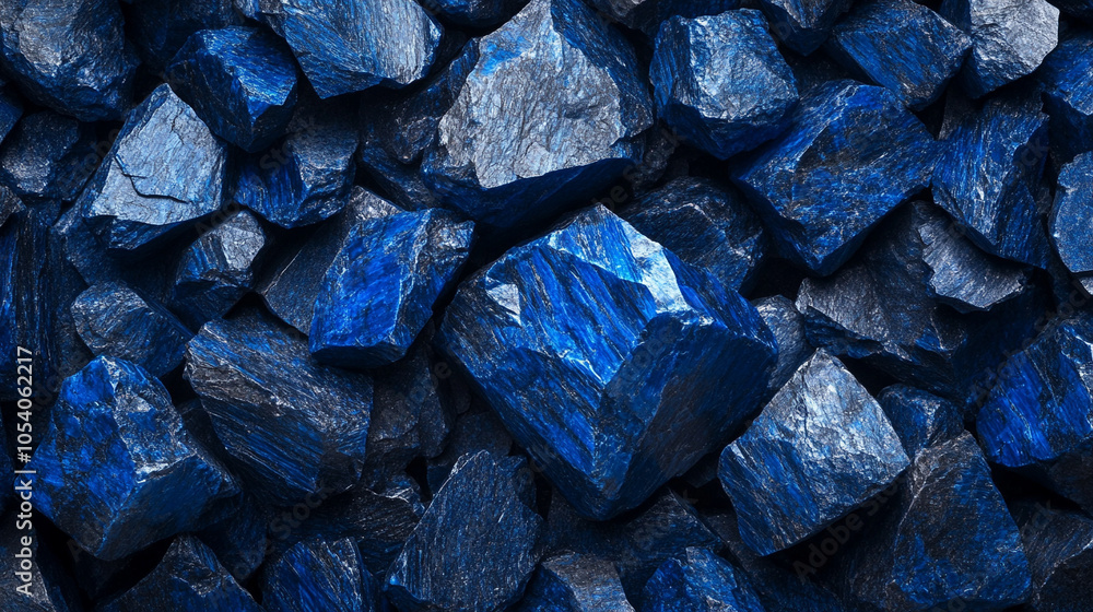 cobalt rocks showcasing unique textures and colors, symbolizing strength and resilience in nature. This image captures the essence of geological beauty and creativity