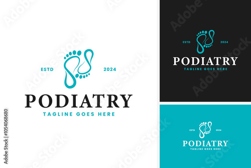 Orthopedic and podiatry logo vector design illustration